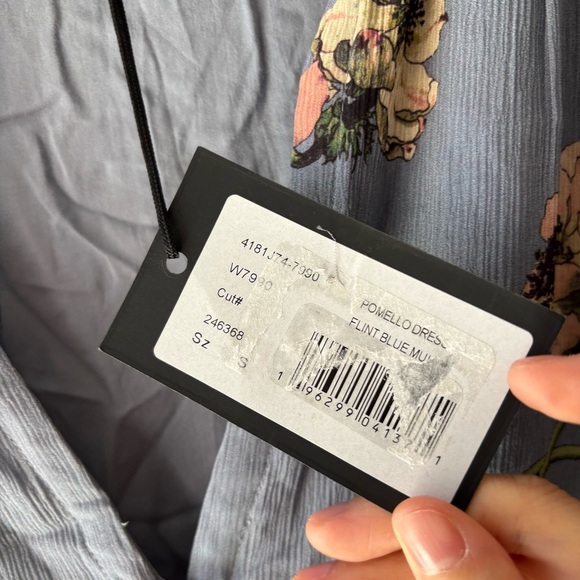 Paige Pomello Long Sleeve Silk Minidress Sz S NWT - Picture 9 of 9